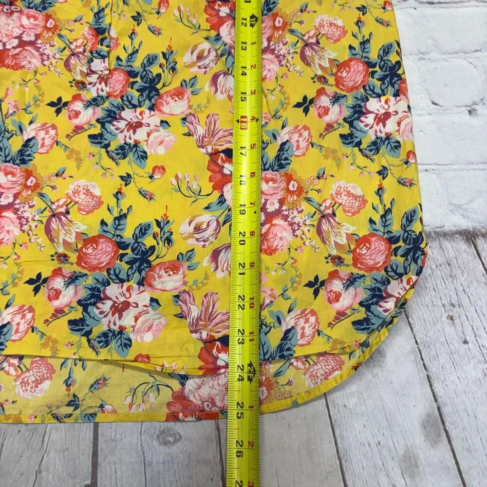 J. Crew Liberty Fabric Women Blouse Top Shirt Size 6 Floral Boho C131 -6
